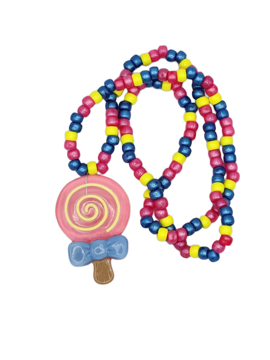 Kawaii Lollipop Kandi Necklace