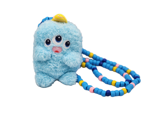 Big Blue Monster Kandi Necklace